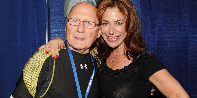 James Tolkan and Claudia Wells (R) from ‘Back to the Future’ attend the 2013 Rhode Island Comic Con at Rhode Island Convention Center in Providence, Rhode Island.