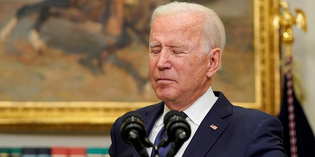 Joe Biden speaks from the White House