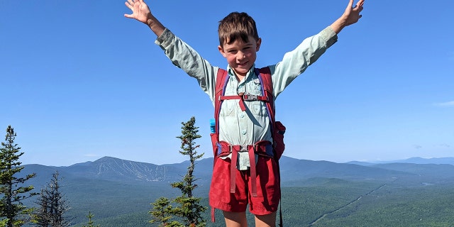 Harvey Sutton and his parents hiked more than 2,100 miles in 209 days. (Joshua Sutton via AP)