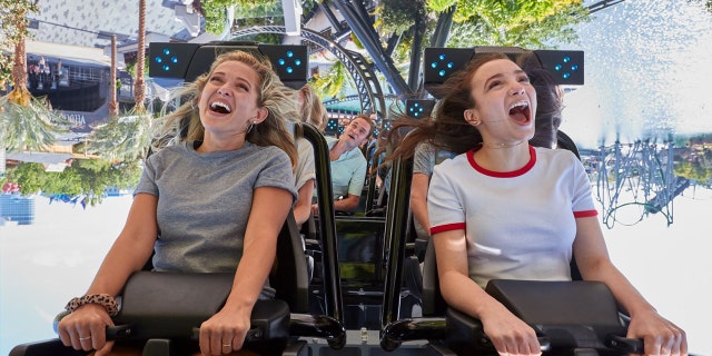 Located at Universal's Islands of Adventure, the VelociCoaster is the latest addition to Jurassic Park where visitors come face-to-face with life-sized dinosaurs