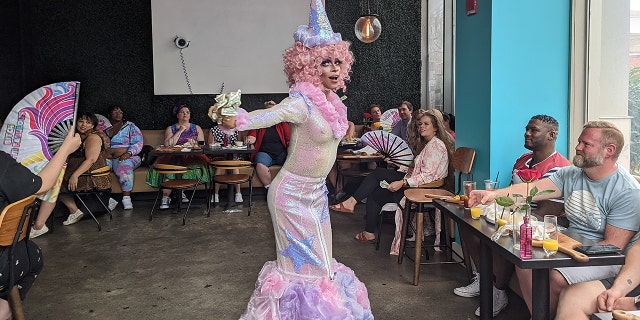 Drag show at CC's Low Carb Kitchen in Louisville, Kentucky. 