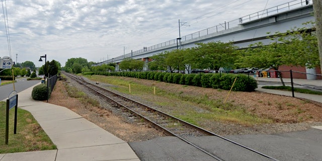 The site on the Blue Line train tracks in Charlotte where three brothers have died within a week. 
