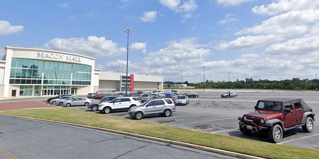 Macon shopping center parking lot