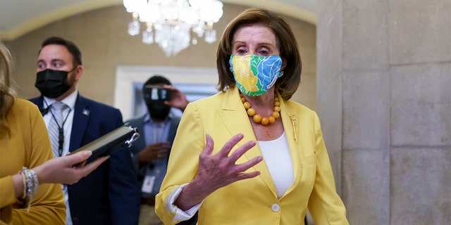 Pelosi denied her husband, Paul Pelosi, had made stock trades or purchases using information he received from her after being pressed on the issue by Fox News Digital.