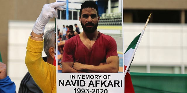 Navid Afkari was executed by the Iranian regime in 2020. His death sentence caused international an international uproar.  (Photo by Sayed Najafizada/NurPhoto via Getty Images)