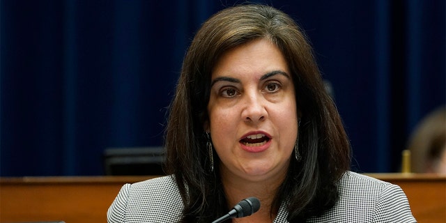Rep. Nicole Malliotakis, a Republican from New York, speaks during a Select Subcommittee On Coronavirus Crisis hearing in Washington, D.C., U.S., on Wednesday, May 19, 2021.  Malliotakis's Staten Island/Brooklyn district is expected to be redrawn during congressional redistricting to ensure Democrats have the advantage. 