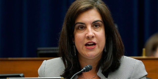 Representative Nicole Malliotakis, a Republican from New York, speaks during a Select Subcommittee On Coronavirus Crisis hearing in Washington, D.C., U.S., on Wednesday, May 19, 2021. A probe by the U.S. Congress into Emergent BioSolutions found that the contract manufacturer failed to address deficiencies in vaccine production at its facilities despite warnings following a series of inspections in 2020. Photographer: Susan Walsh/AP Photo/Bloomberg via Getty Images