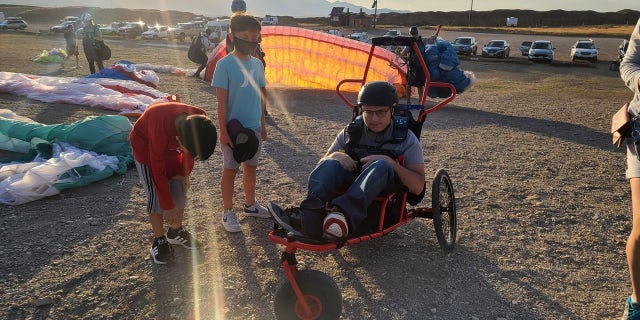 Project Airtime, a adaptive paragliding program, offers free flying sessions to dozens of people in Salt Lake City, Utah.