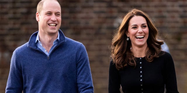 William and Kate Middleton, the duchess of Cambridge, will also be on the balcony with their three children: Prince George, Princess Charlotte and Prince Louis. William, 39, is second in line to the throne after his father Charles, 73. The couple is pictured in 2018.