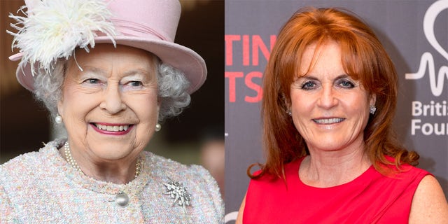 Sarah Ferguson (R) said Queen Elizabeth II (L) was more of a mother to her than her own. 