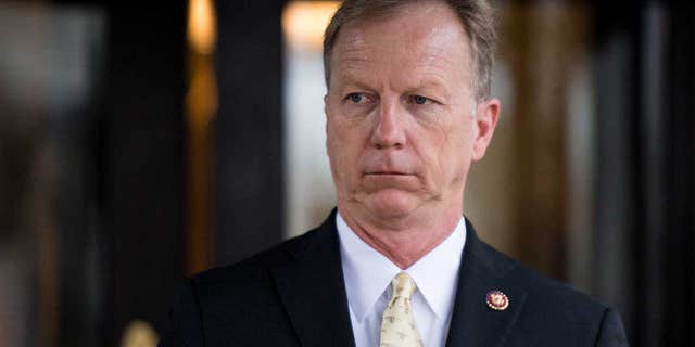 Republican Study Committee Chairman Kevin Hern, R-Okla., encouraged dozens of House Republicans Thursday night to prepare for months of work on spending cuts in a bid to reduce the debt. (Photo By Bill Clark/CQ-Roll Call, Inc via Getty Images)