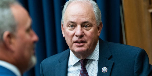 Chairman Mike Doyle, D-Pa., right, and Rep. Jeff Duncan, R-S.C., talk before the House Energy and Commerce Communications and Technology Subcommittee hearing on June 30, 2021. Doyle said on Aug. 25, 2021 he tested positive for COVID-19.