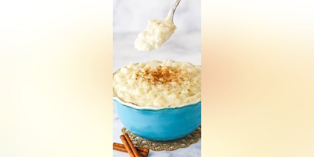 Conchar describes her rice pudding as "a cozy, quick-fix snack or dessert" that can be enjoyed warm or chilled in her blog post.