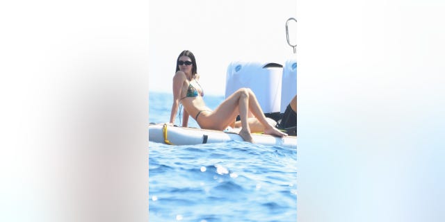 Kendall Jenner showcased her toned frame in a bikini during Italian yacht break in Capri and on the Amalfi coast Wednesday.