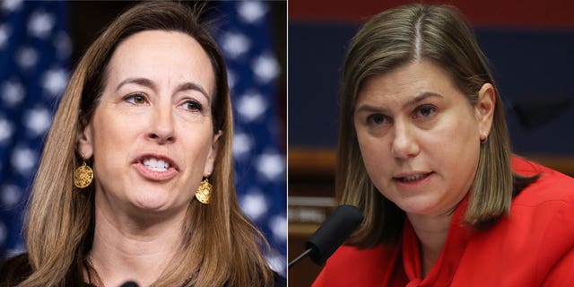 U.S. Reps. Mikie Sherrill of New Jersey, left, and Elissa Slotkin of Michigan have been critical of President Biden's Aug. 31 Afghanistan withdrawal deadline.