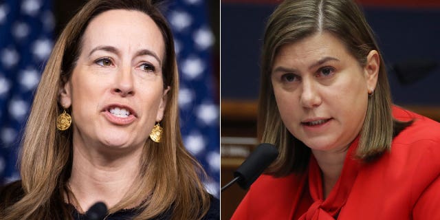 U.S. Representatives Mikie Sherrill of New Jersey, left, and Elissa Slotkin of Michigan have criticized President Biden's August 31 withdrawal deadline in Afghanistan.