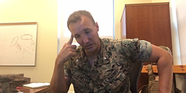 Marine Lt. Col. Stuart Scheller is demanding senior U.S. leaders hold themselves accountable for actions made during the U.S. Military's withdrawal from Afghanistan that led to the deaths of 13 servicemembers. (Credit: Scheller video screenshot)