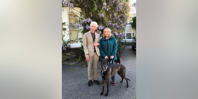 Shirley and Charlie Watts posed together at a charity event before his death in August 2021.