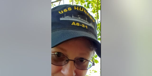 Navy hat Navy veteran Trish Burnell is hoping to be reunited with the Navy ship hat she earned while serving in Desert Storm.
