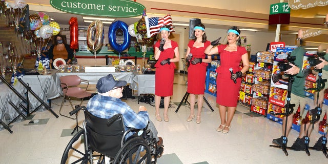 Benny Ficeto was thrown a surprise party for his 100th birthday by former employer Stop & Shop.