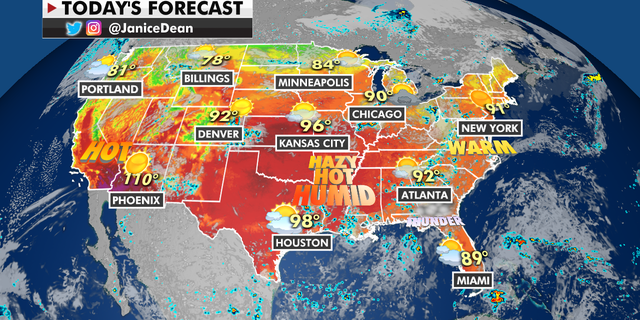 The national forecast for Wednesday, Aug. 25.