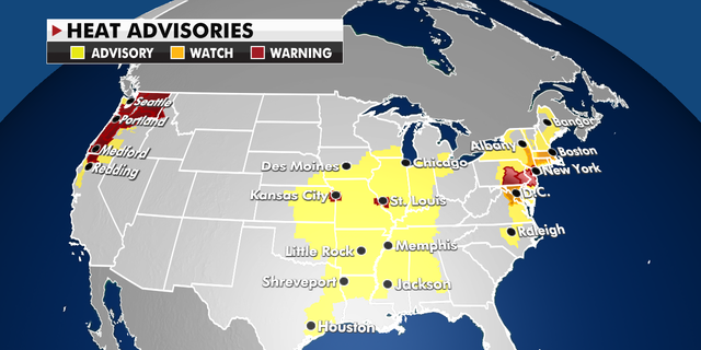 Millions Of Americans Facing Heat Warnings And Advisories | Fox News