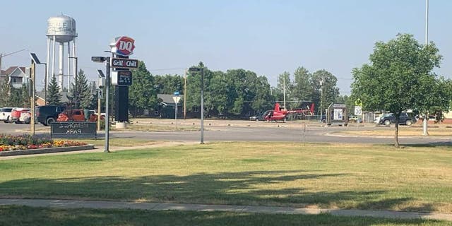 The Royal Canadian Mounted Police issued a news release detailing an incident where a man landed a helicopter in a busy parking lot for a Dairy Queen pit stop. His passenger reportedly picked up an ice cream cake from the Tisdale, Saskatchewan shop.