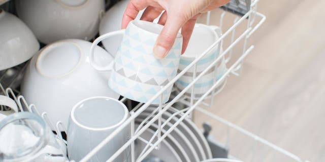 loading dishwasher