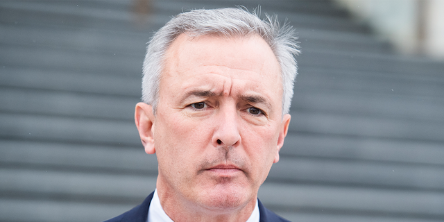 UNITED STATES - OCTOBER 31: Rep. John Katko, R-N.Y., leaves the Capitol after the House vote on an impeachment inquiry resolution on Thursday, October 31, 2019. (Photo By Tom Williams/CQ-Roll Call, Inc via Getty Images)