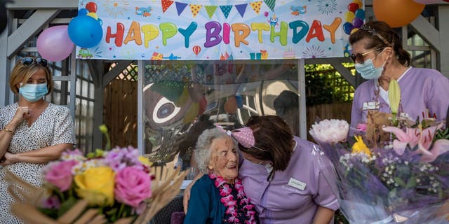 Sarah "Betty" Spear celebrated her 108th birthday on Aug. 4, 2021, at the St Judes Nursing Home in Sutton, U.K.