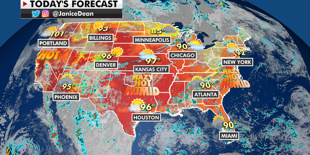 The national forecast for Wednesday, Aug. 10.