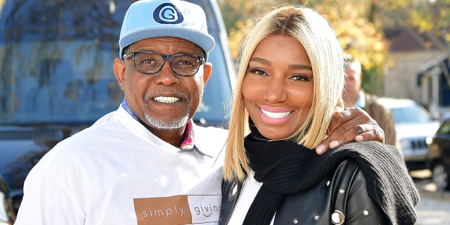 ATLANTA, GA - NOVEMBER 19:  Gregg Leakes and Nene Leakes attend Thanksgiving Meal Giveaway with Nene and Marlo at Gio's on November 19, 2017 in Atlanta, Georgia.  (Photo by )