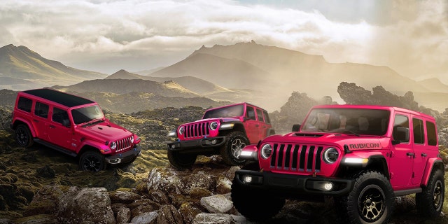 All Jeep Wranglers will be available in Tuscadero Pink for a limited time.