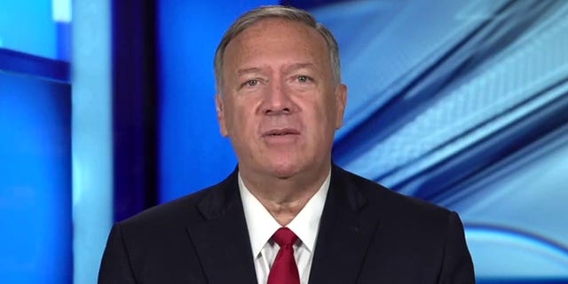 Former Secretary of State Mike Pompeo during a recent television appearance. Pompeo said Fox News Channel was the first media outlet to ask him about changes in his appearance — and he promised to be responsive to a check-in from Fox News Digital in the weeks ahead about how he's maintaining his current slimmed-down frame.