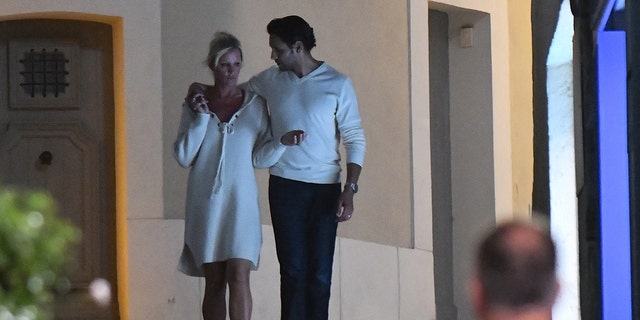  Sandra Lee and Ben Youcef were spotted walking with their arms wrapped around one another on another perfect night in Saint Tropez.