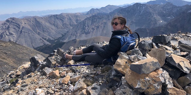 Morell, pictured during a different hike, was described as an "avid and experienced hiker" with a lifetime of experience taking backcountry trips with her family and by herself.