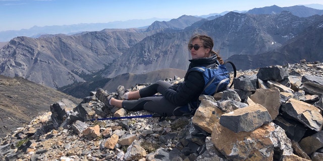 Morell, pictured during a different hike, was described as an "avid and experienced hiker" with a lifetime of experience taking backcountry trips with her family and by herself.
