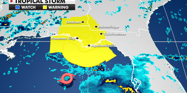Tropical Storm Warnings currently in effect.