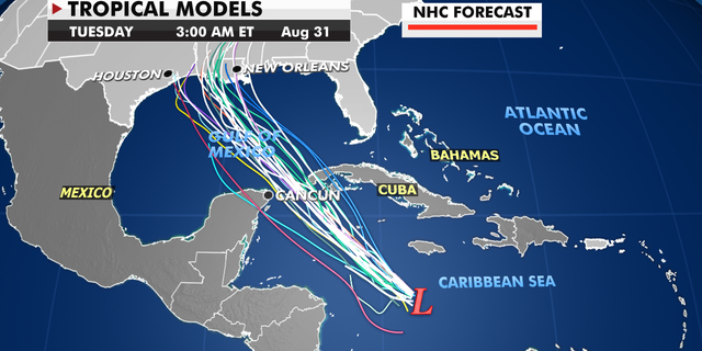 Current tropical weather activity.