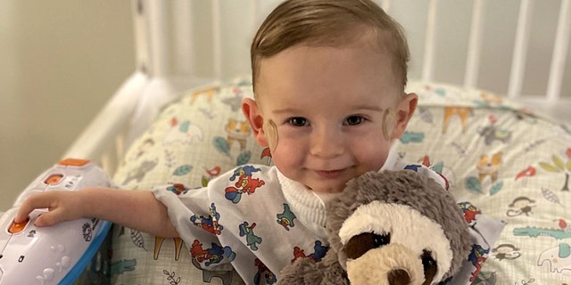 Oliver Nicholson's parents had given him a stuffed sloth after one of his surgeries.