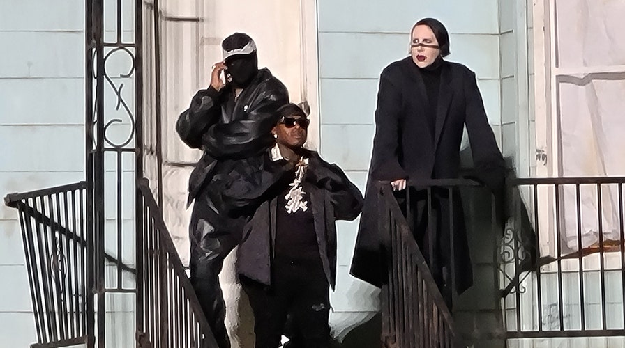 Kanye West brings out Marilyn Manson, DaBaby at 'Donda' event, stirring