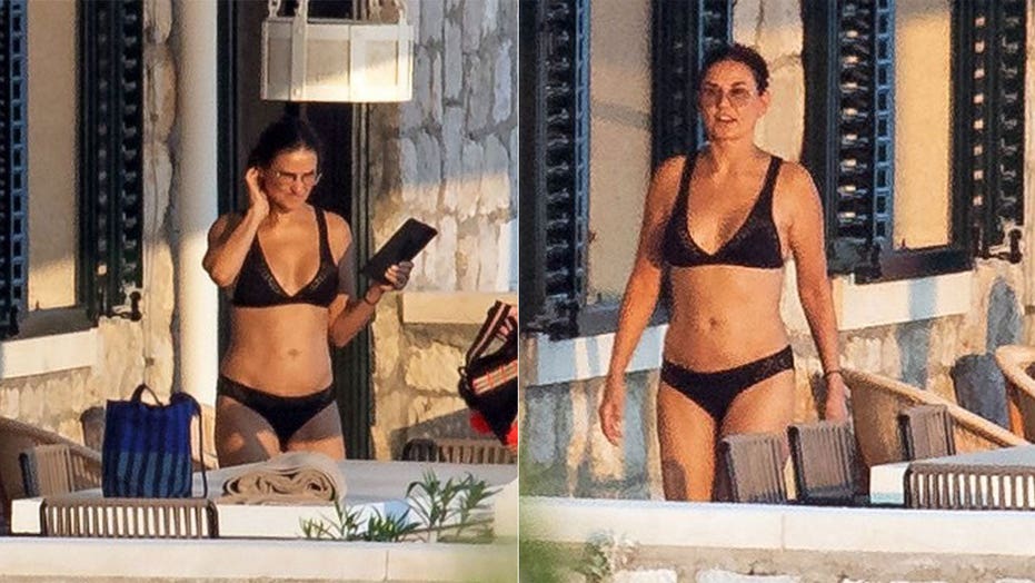 Demi Moore flaunts bikini bod in black two-piece while vacationing in Croatia