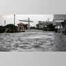 Jones Park in Gulfport, Miss., is flooded early Sunday, Aug. 29, 2021, from Hurricane Ida's storm surge ahead of the storm's landfall. (Justin Mitchell/The Sun Herald via AP)