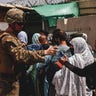 Marines with the@24thMEUMarineshand out water and process civilians for evacuation at Hamid Karzai International Airport in Kabul, Afghanistan. The Department is working closely with the@StateDeptand partners &amp; allies to process eligible civilians.