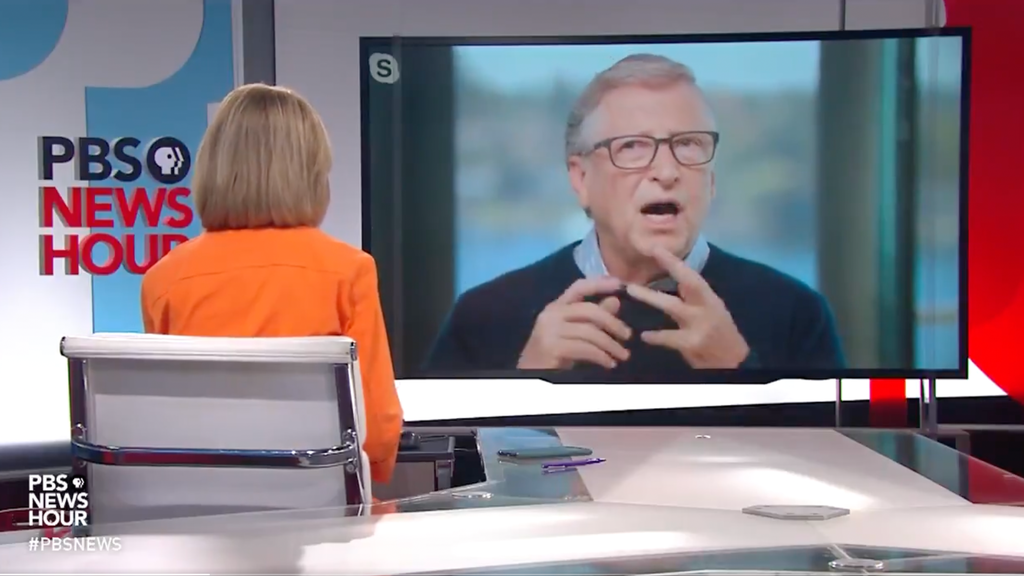 Gates squirms when grilled by PBS over past ties to Epstein