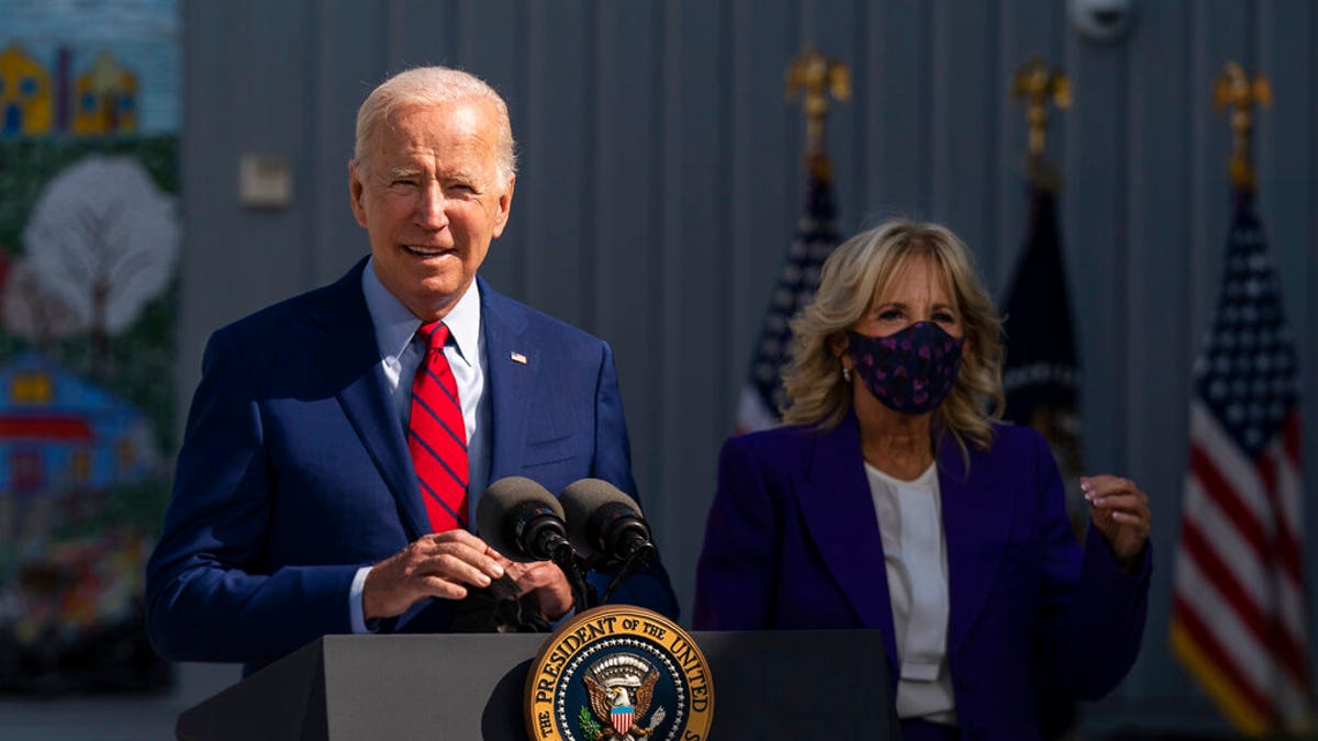 Joe Biden Jill Biden at an event