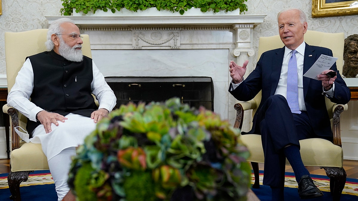 President Biden with Prime Minister Narenda Modi