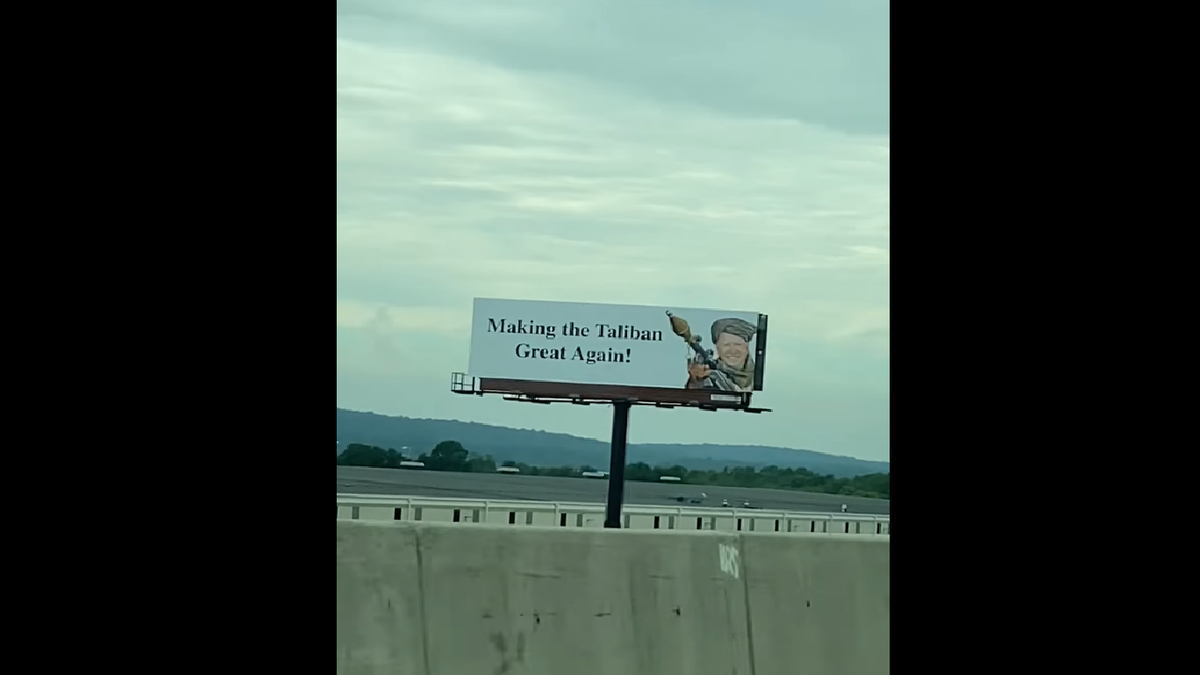 The billboards put up in Pennsylvania criticizing President Biden.