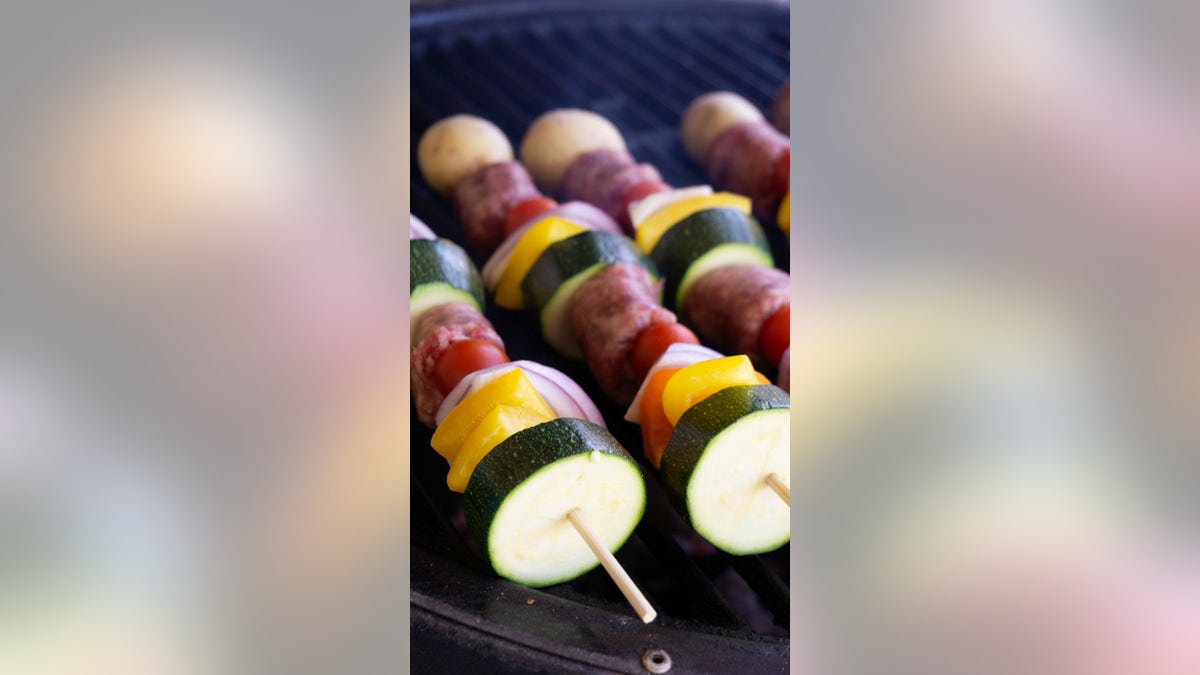 Wendy O’Neal, creator of the lifestyle blog Around My Family Table, shared her "Brat Vegetable Kabobs with Mustard BBQ Sauce" recipe with Fox News ahead of the Labor Day weekend.