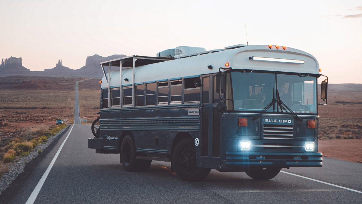 the Watsons's renovated bus